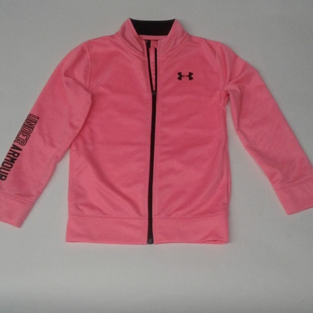 Girls pink Under Armour jacket 6x